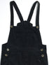 Corduroy Dungaree (Black)