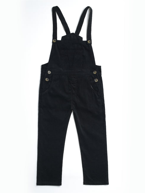 Corduroy Dungaree (Black)
