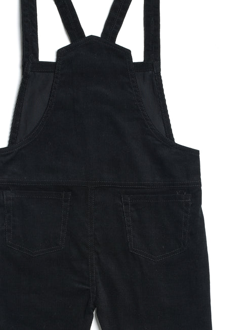 Corduroy Dungaree (Black)
