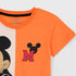 Mickey Mouse Printed Short Set (Orange-White)