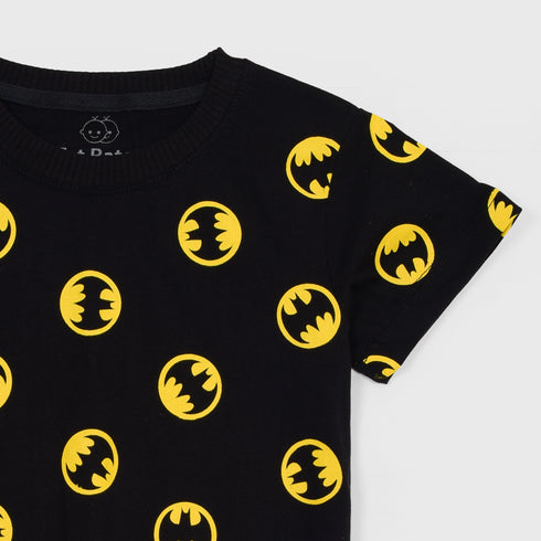 Batman Printed Short Set (Black)