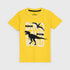 Dinosaur Printed Short Set (Yellow-Black)