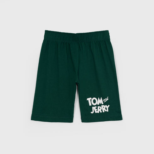 Tom & Jerry Short Set (Dark Green)