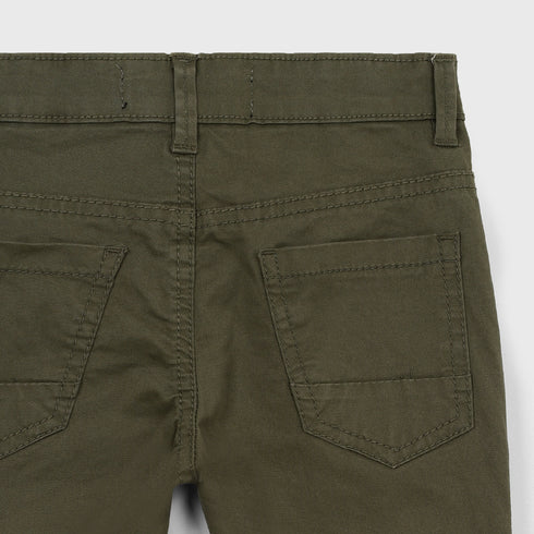 Stretchable Cotton Pants (Olive Green)