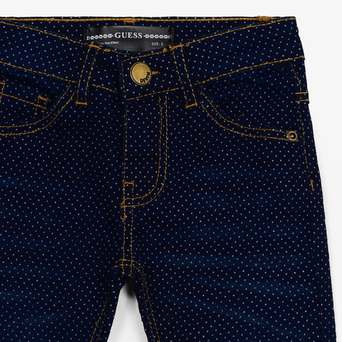 Dotted Denim Pants