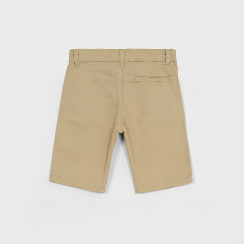 Stretchable Cotton Shorts (Khaki)