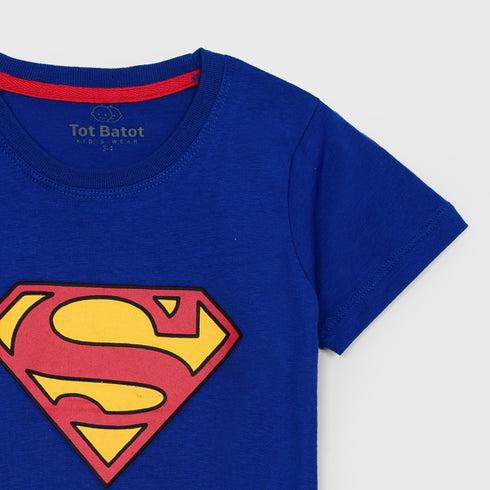Superman Cotton T-Shirt (Blue)