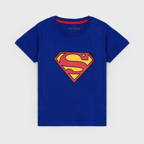 Superman Cotton T-Shirt (Blue)
