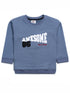 Awesome Printed Premium Fleece Sweatshirt (Blue)