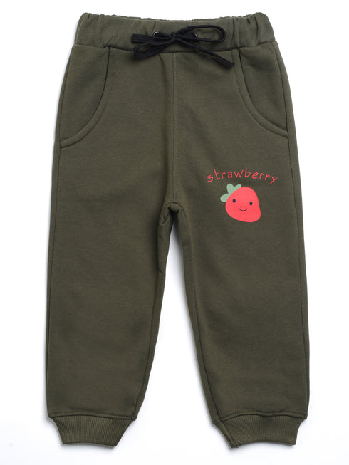 Strawberry Printed Raglan Fleece Suit