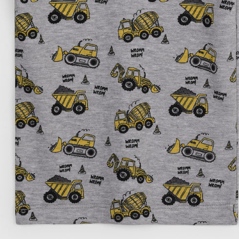 Trucks Allover Printed Terry Short Set (Grey)