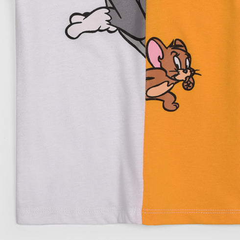 Tom & Jerry Cotton T-Shirt (Yellow-White)
