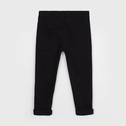 Stretchable Cotton Pants (Black)