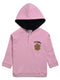 Towel Print Fleece Hoodie (Pink)