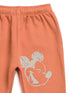 Mickey Themed Fleece Suit (Off-White/Pastel Orange)
