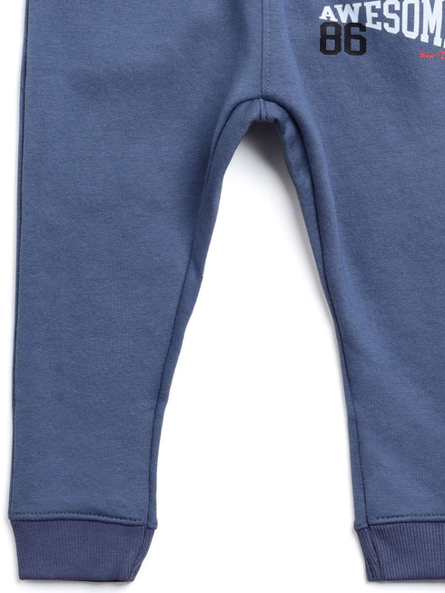 Awesome Printed Premium Fleece Sweatshirt (Blue)
