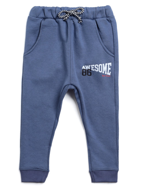 Awesome Printed Premium Fleece Sweatshirt (Blue)