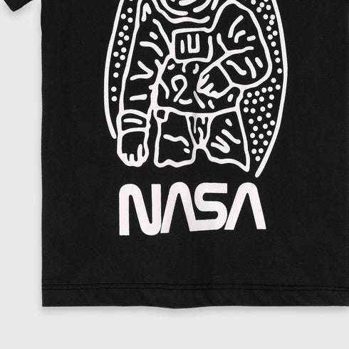 Nasa Astronaut Printed T-Shirt (Black)