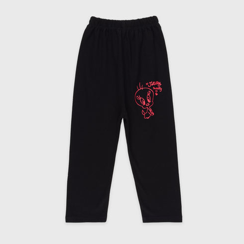 Tweety Printed Cotton Pajama Set (Red)