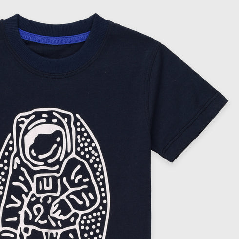 Nasa Astronaut Printed T-Shirt (Navy)