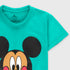 Mickey Mouse Printed Cotton Short Set (Sea Green)