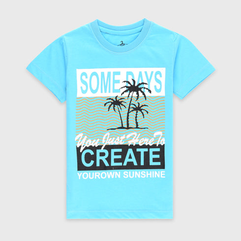 Sun Shine Cotton Short Set (Sky Blue)