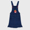 Denim Angry Bird Embroided Frock (Blue)