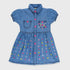 Denim Hearts and Stars Printed Frock (Blue)