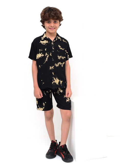 Tie & Die Imported Linen Set (Black)