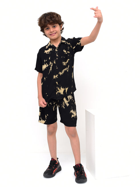 Tie & Die Imported Linen Set (Black)