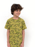 Dino Allover Printed Short Set (Leaf Green)