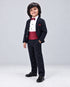 Imported Corduroy Tuxedo Formal Suit (Black)
