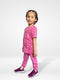 Hearts Printed Terry Pajama Set (Pink)
