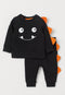 Little Monster Fleece Suit (Black)