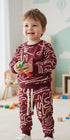 Mini Maze Themed Fleece Suit (Burgundy)