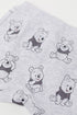 The Pooh Peek-a-Boo Fleece Suit (Heather Grey)