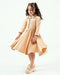 Imported Velour Princess Frock (Oatmeal)