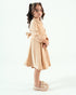 Imported Velour Princess Frock (Oatmeal)