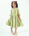 Imported Velour Princess Frock (Green)