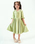 Imported Velour Princess Frock (Green)