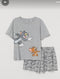 Tom & Jerry Cotton Short Set (Grey)