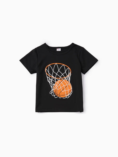 Basket Ball Short Set (Black/Orange)