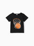 Basket Ball Short Set (Black/Orange)