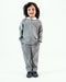 Imported Ribbed Classic Zip Polo 2 Piece Set (Charcoal Grey)