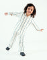 Premium Striped Imported Jersey 2 Piece Set (Off-White)