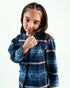 Imported Cotton Checkered 2 Piece Set (Blue & Black)