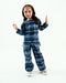Imported Cotton Checkered 2 Piece Set (Blue & Black)