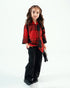 Imported Flannel Shirt with Imported Wash & Wear Trouser Set (Red & Black)
