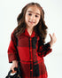 Imported Flannel Shirt with Imported Wash & Wear Trouser Set (Red & Black)