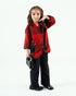 Imported Flannel Shirt with Imported Wash & Wear Trouser Set (Red & Black)